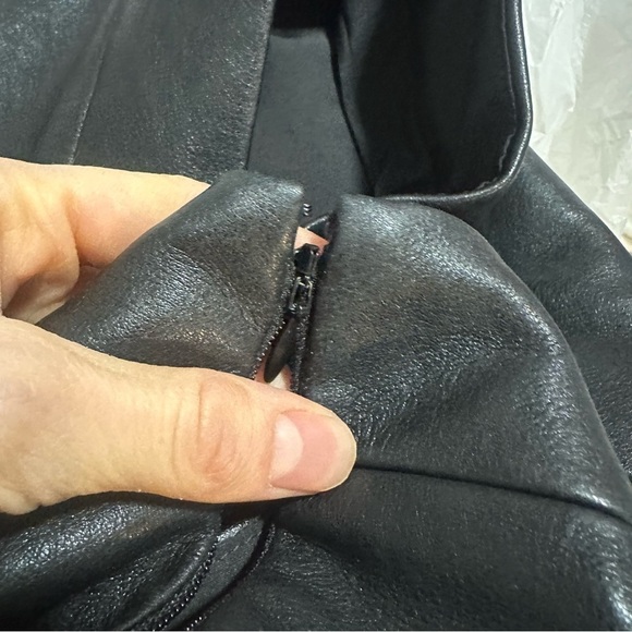 J crew Faux-leather A-line mini skirt - Picture 6 of 6